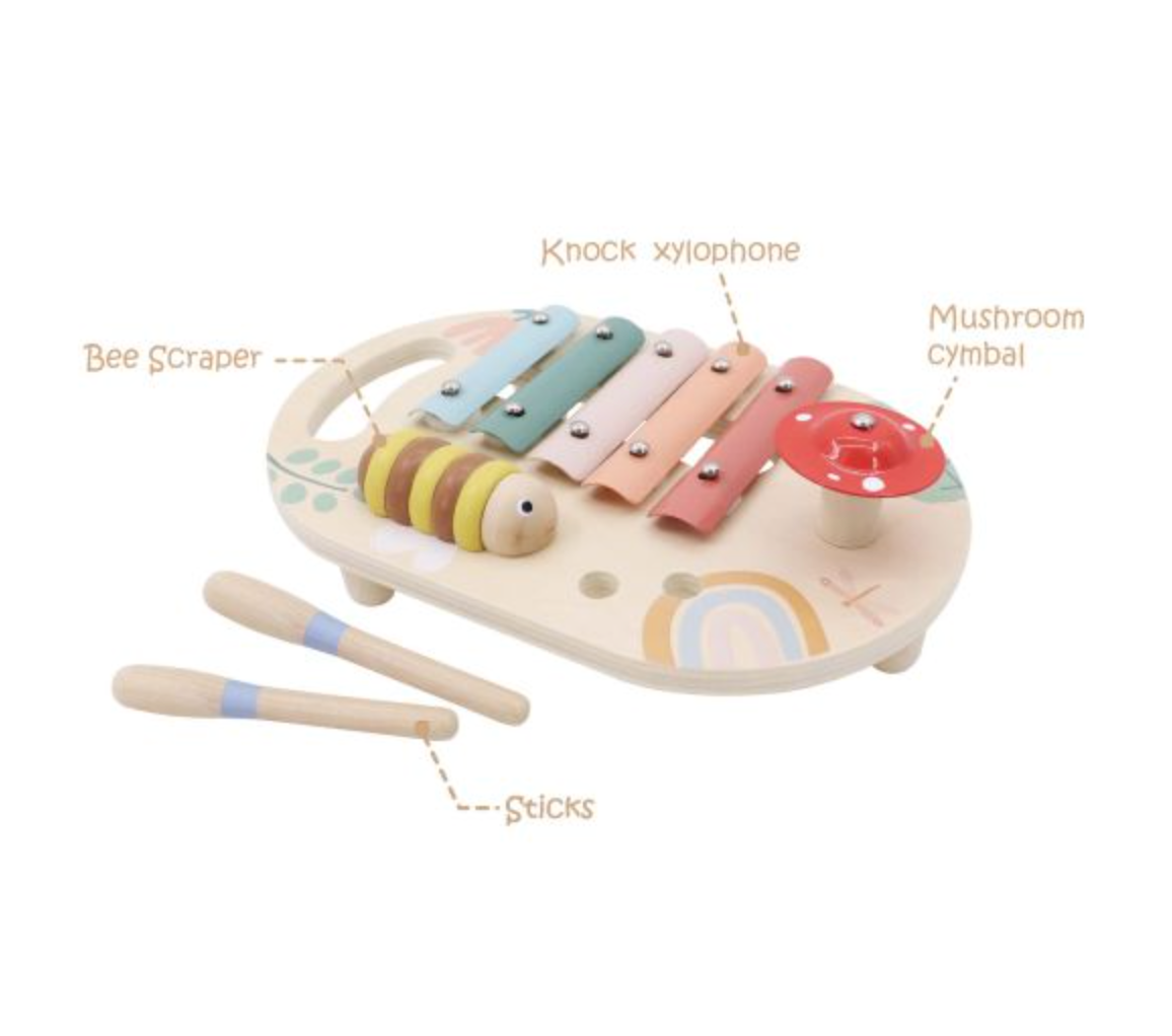 Wooden Happy Spring Musical Table