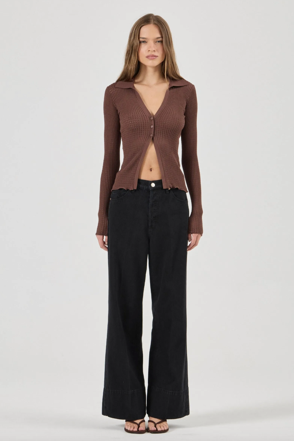 Juno Knitted Shirt - Espresso