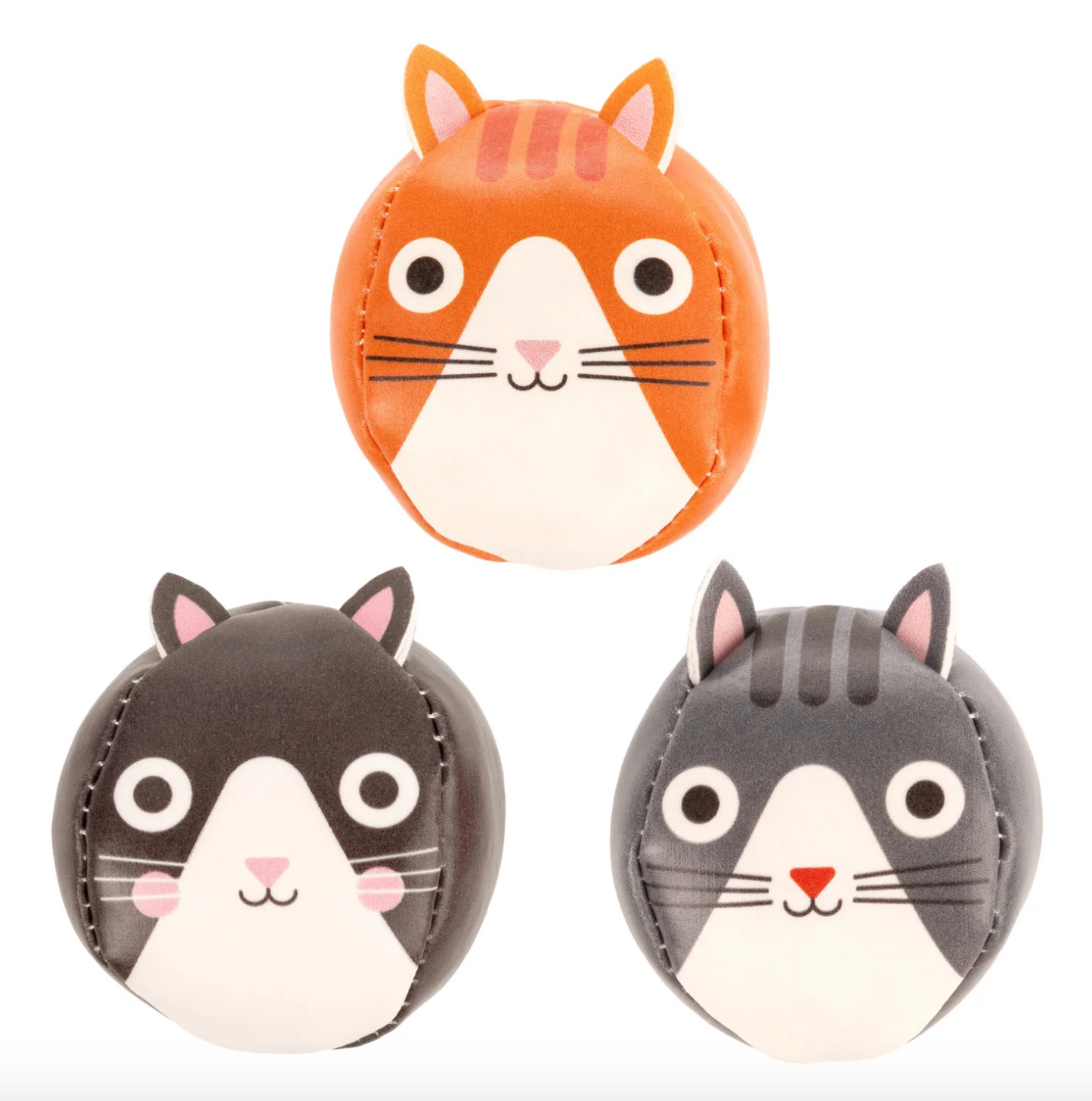 Three Cats Juggling Balls