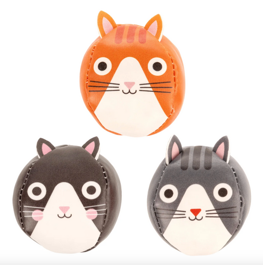 Three Cats Juggling Balls