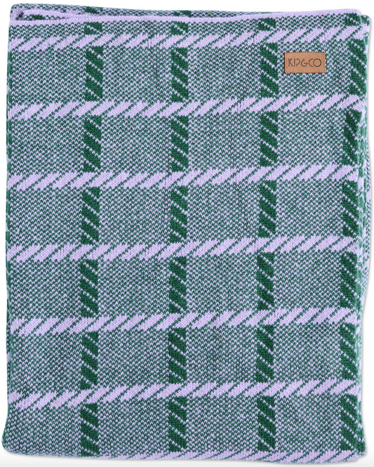 Alpine Violet Check Blanket