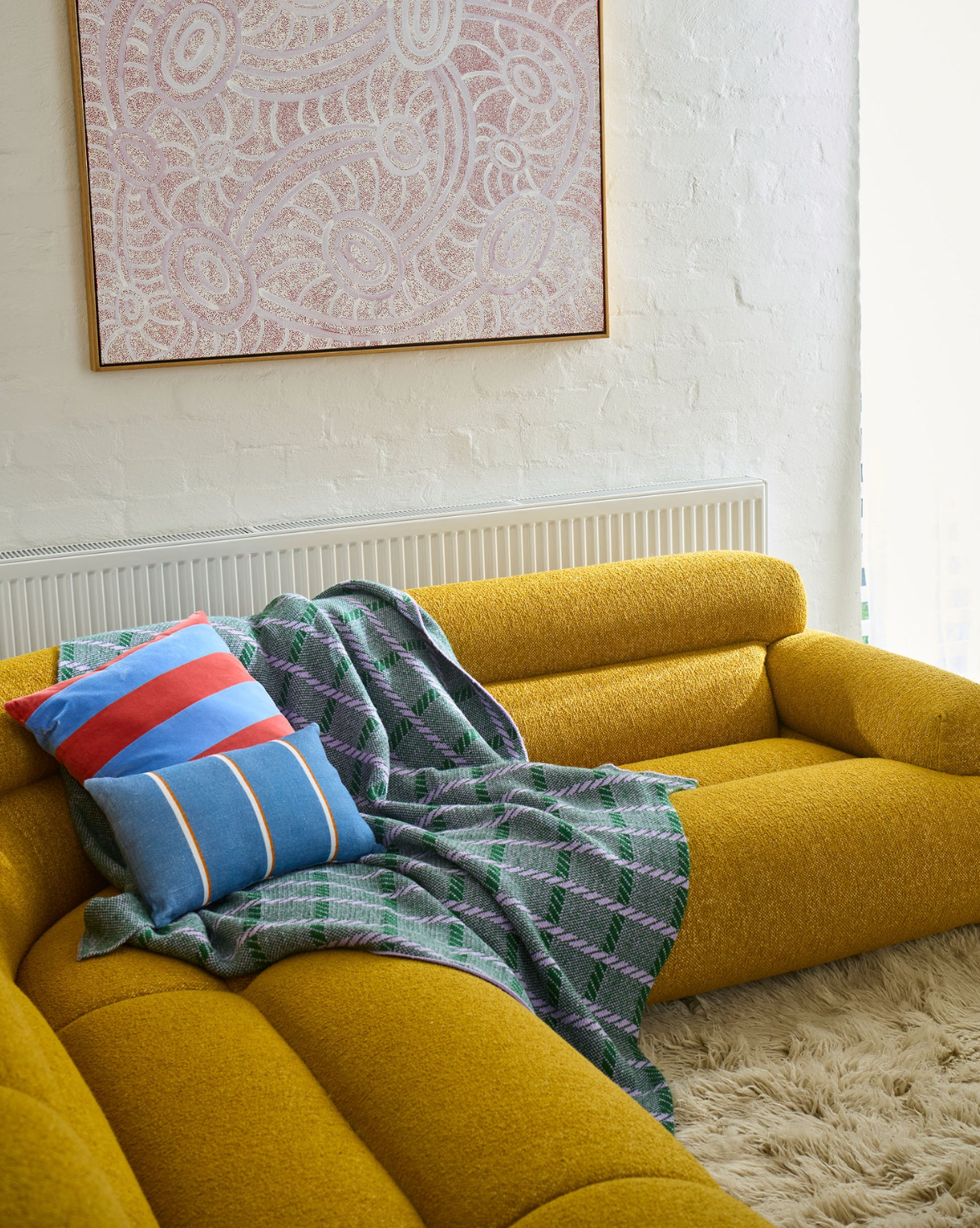 Alpine Violet Check Blanket