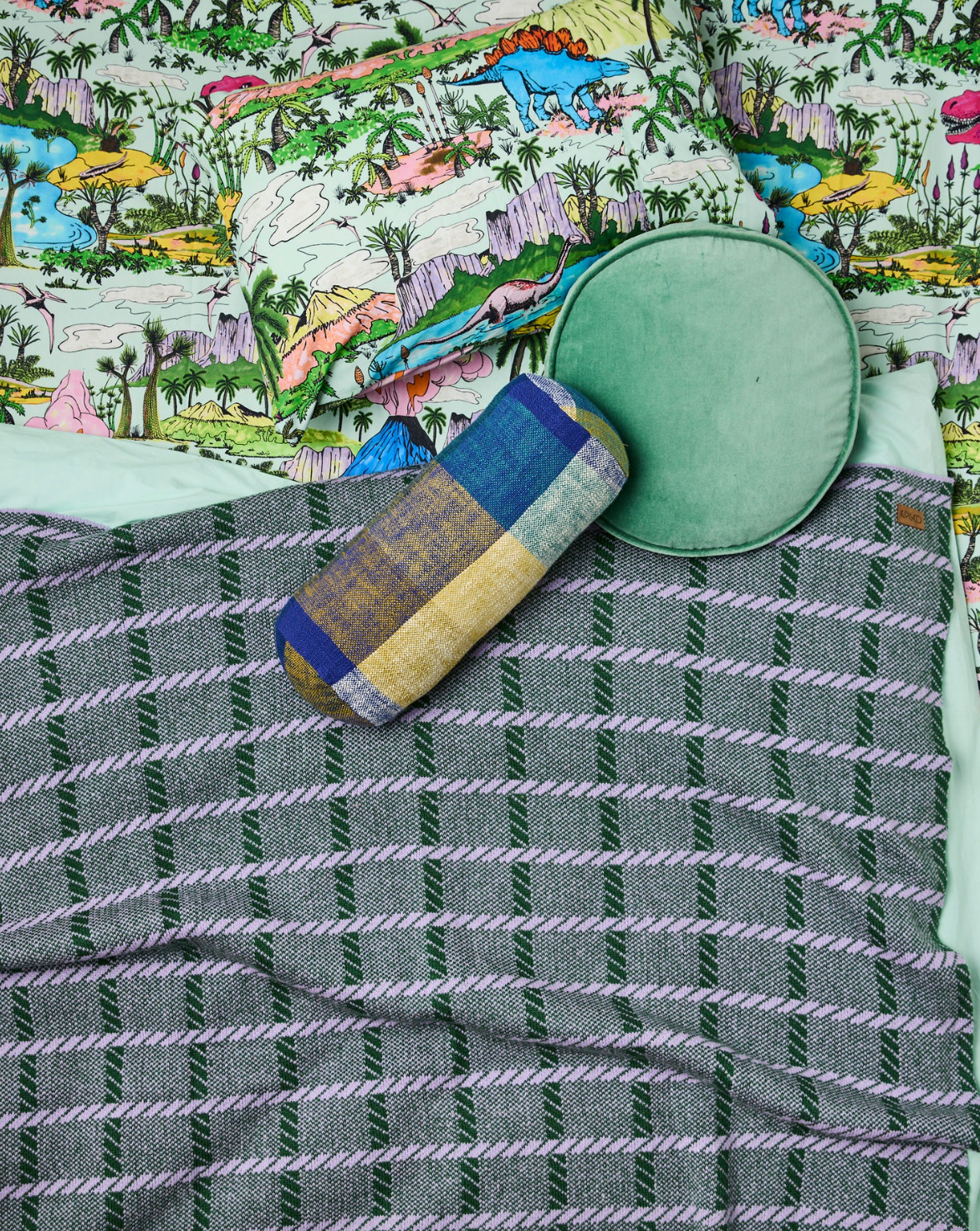 Alpine Violet Check Blanket