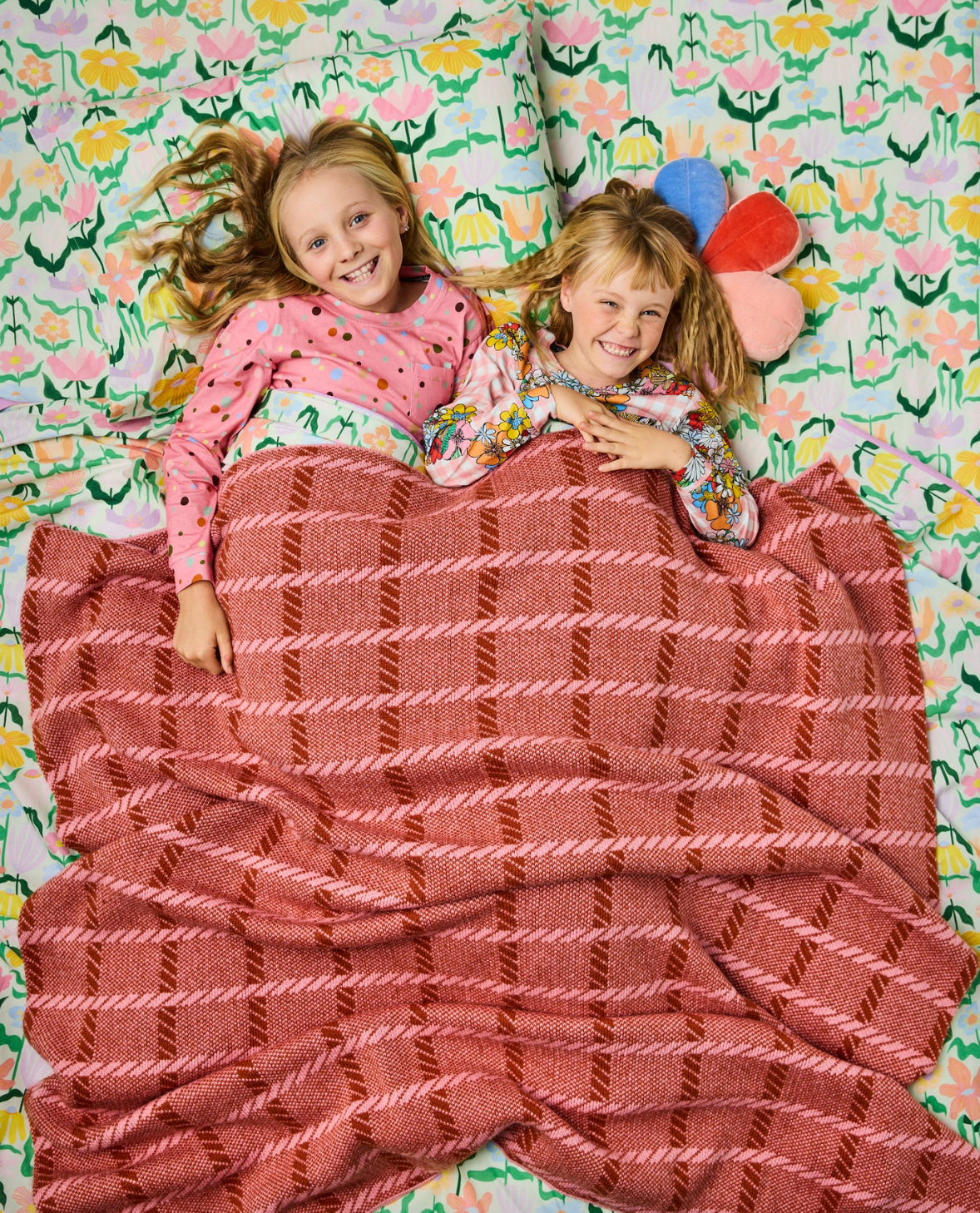 Creme Brulee Check Blanket