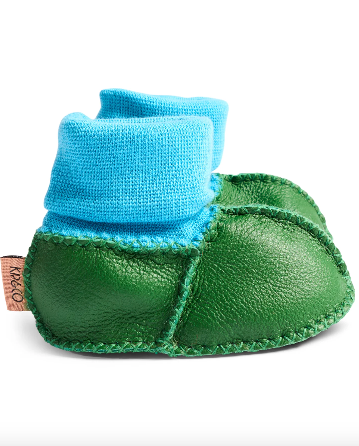 Green Baby Booties