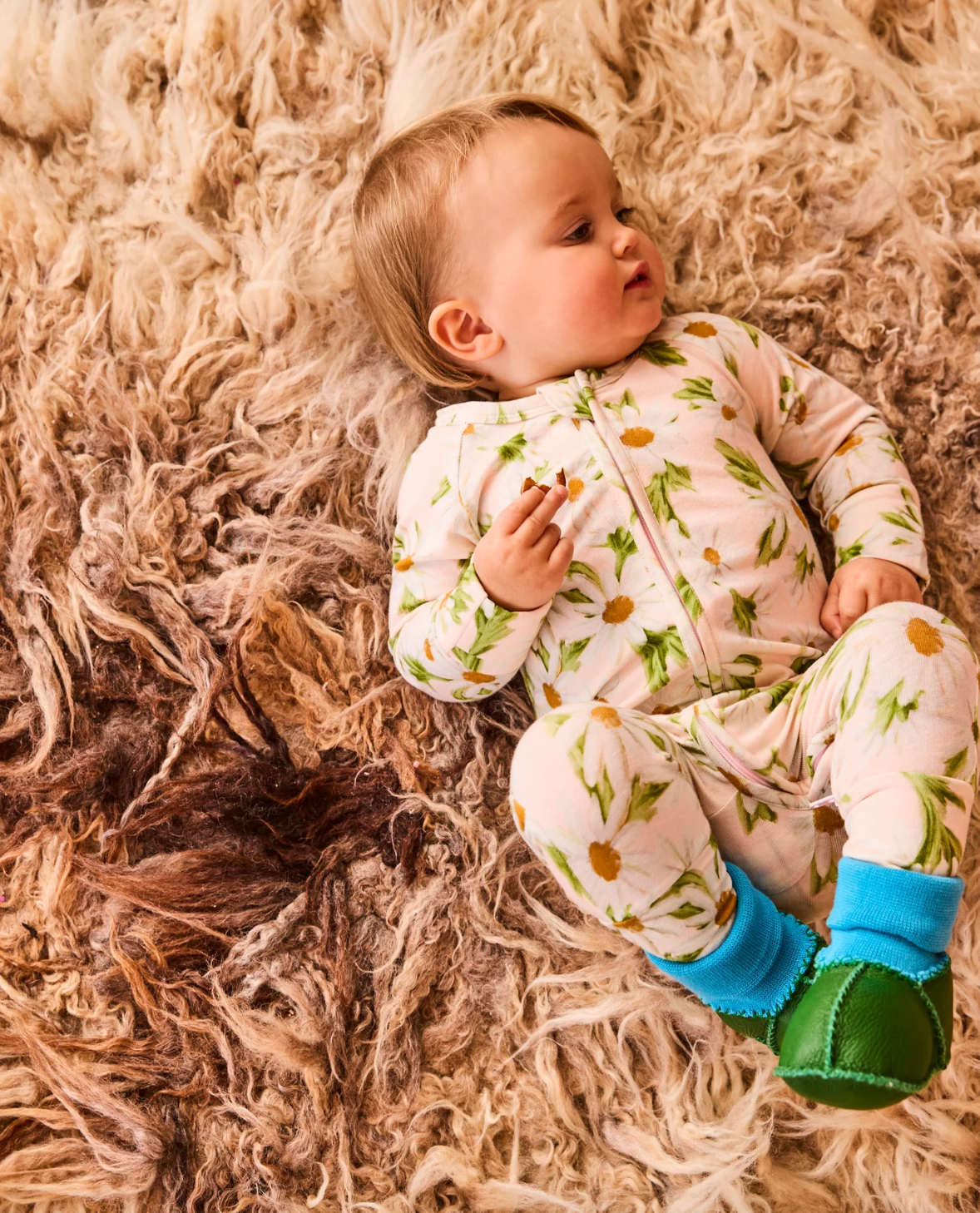 Green Baby Booties