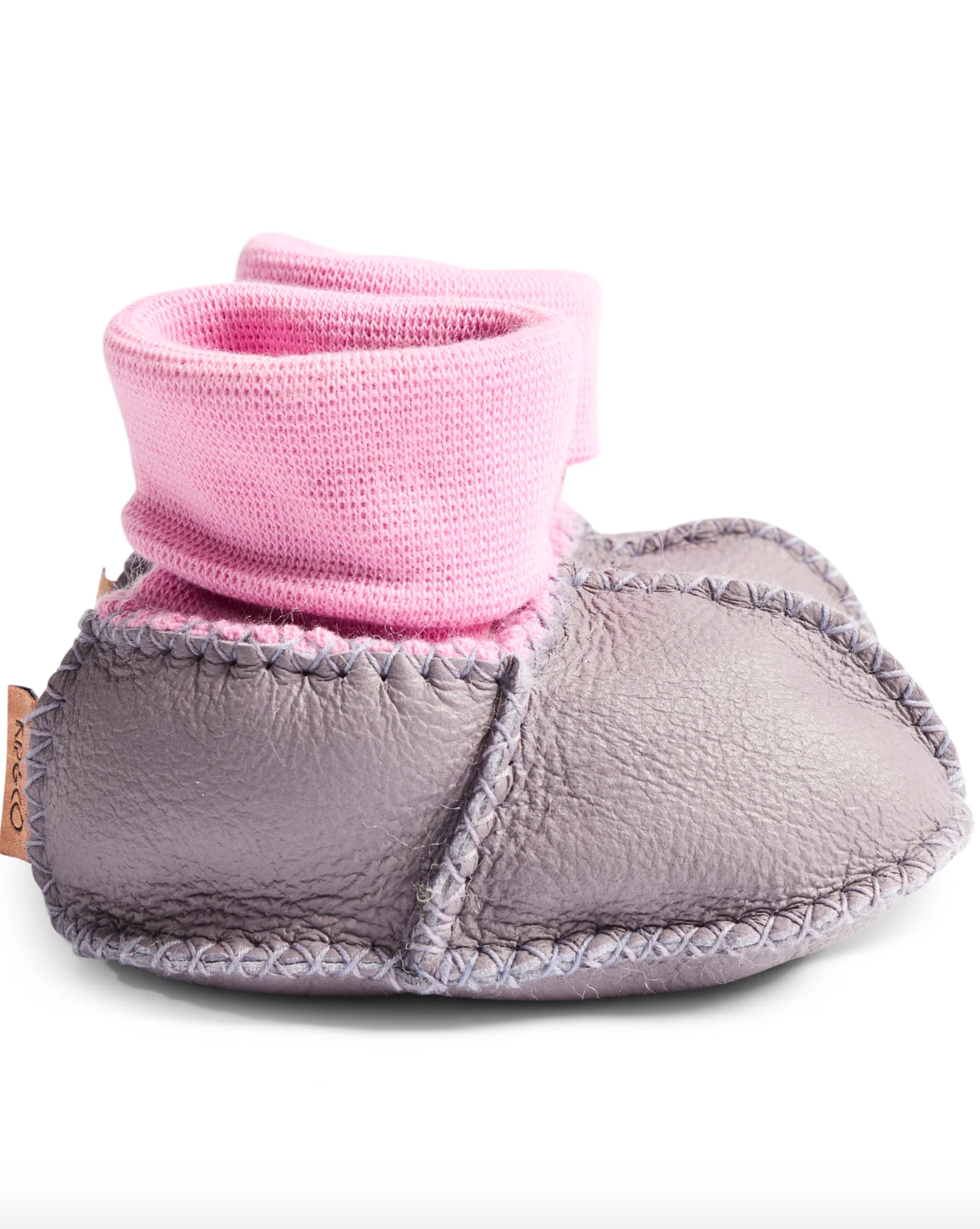 Lilac Baby Booties
