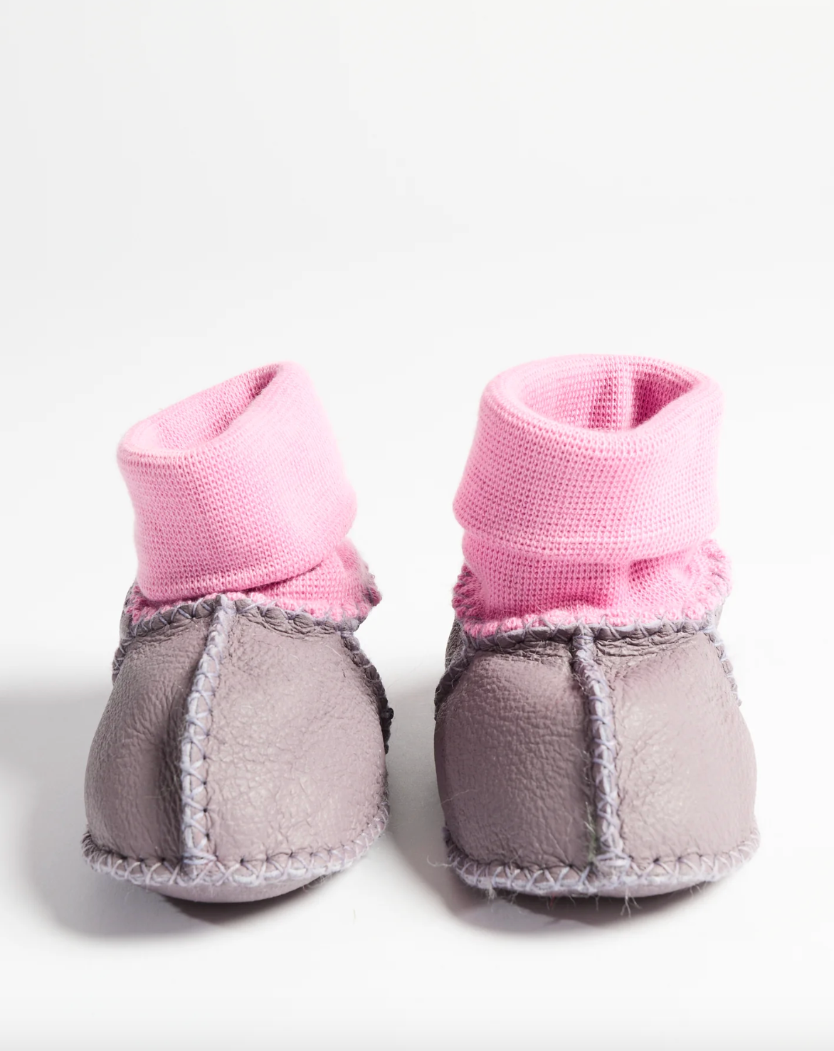 Lilac Baby Booties