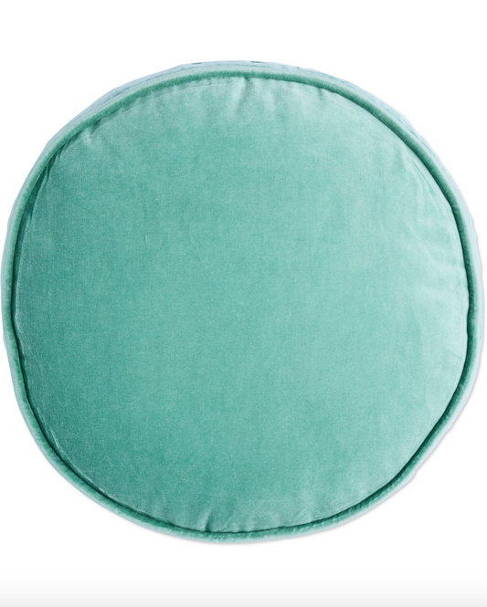 Pistachio Velvet Pea Cushion