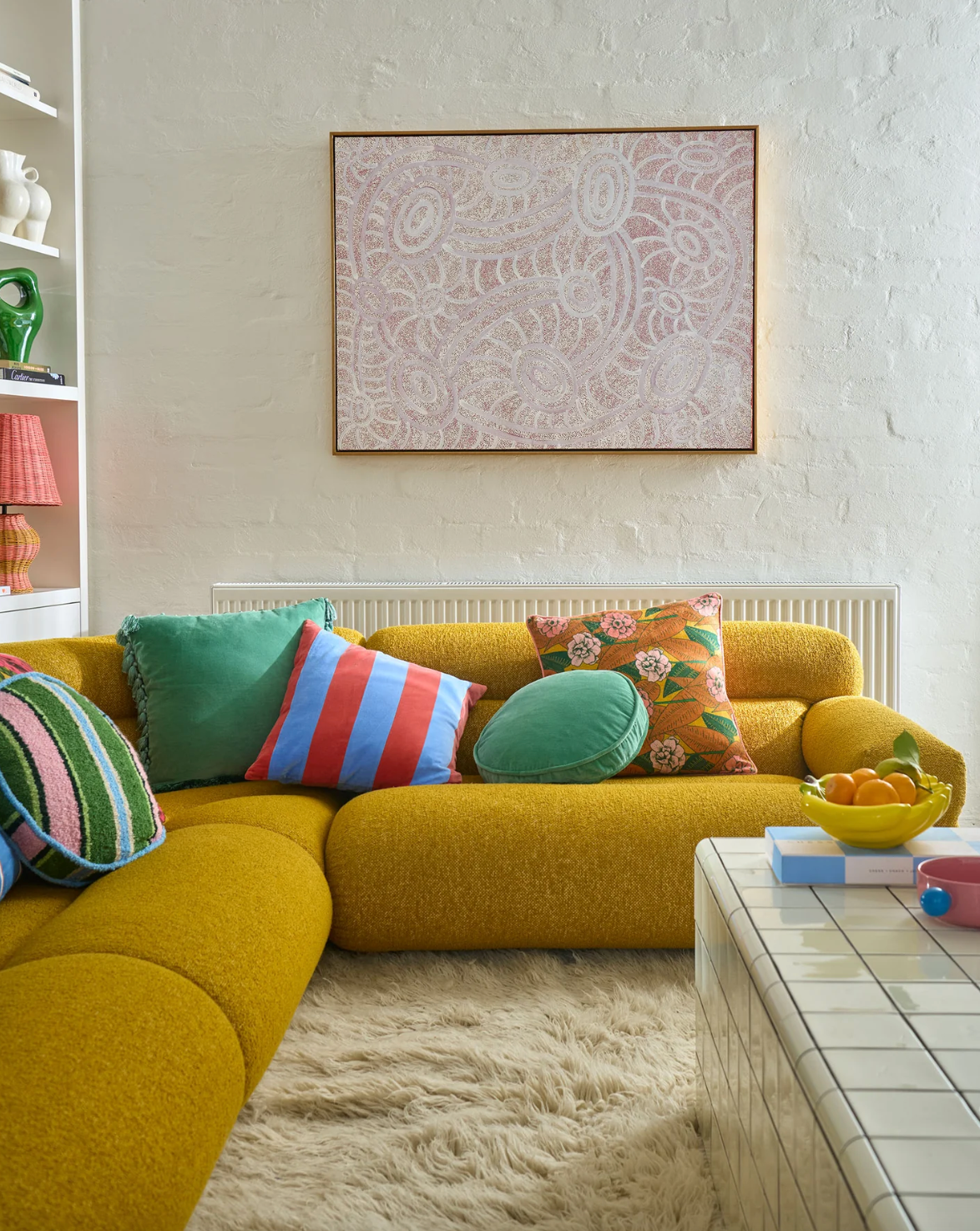 Pistachio Velvet Pea Cushion