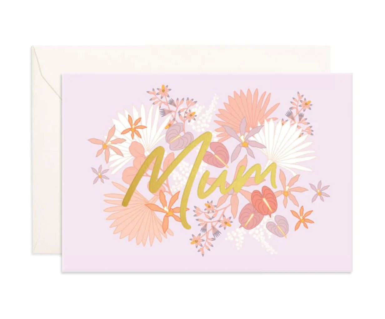Mum Flribunda Mini Greeting Card