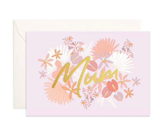 Mum Flribunda Mini Greeting Card