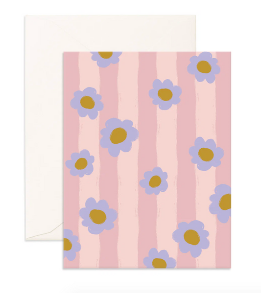 Begonia Stripe Greeting Card