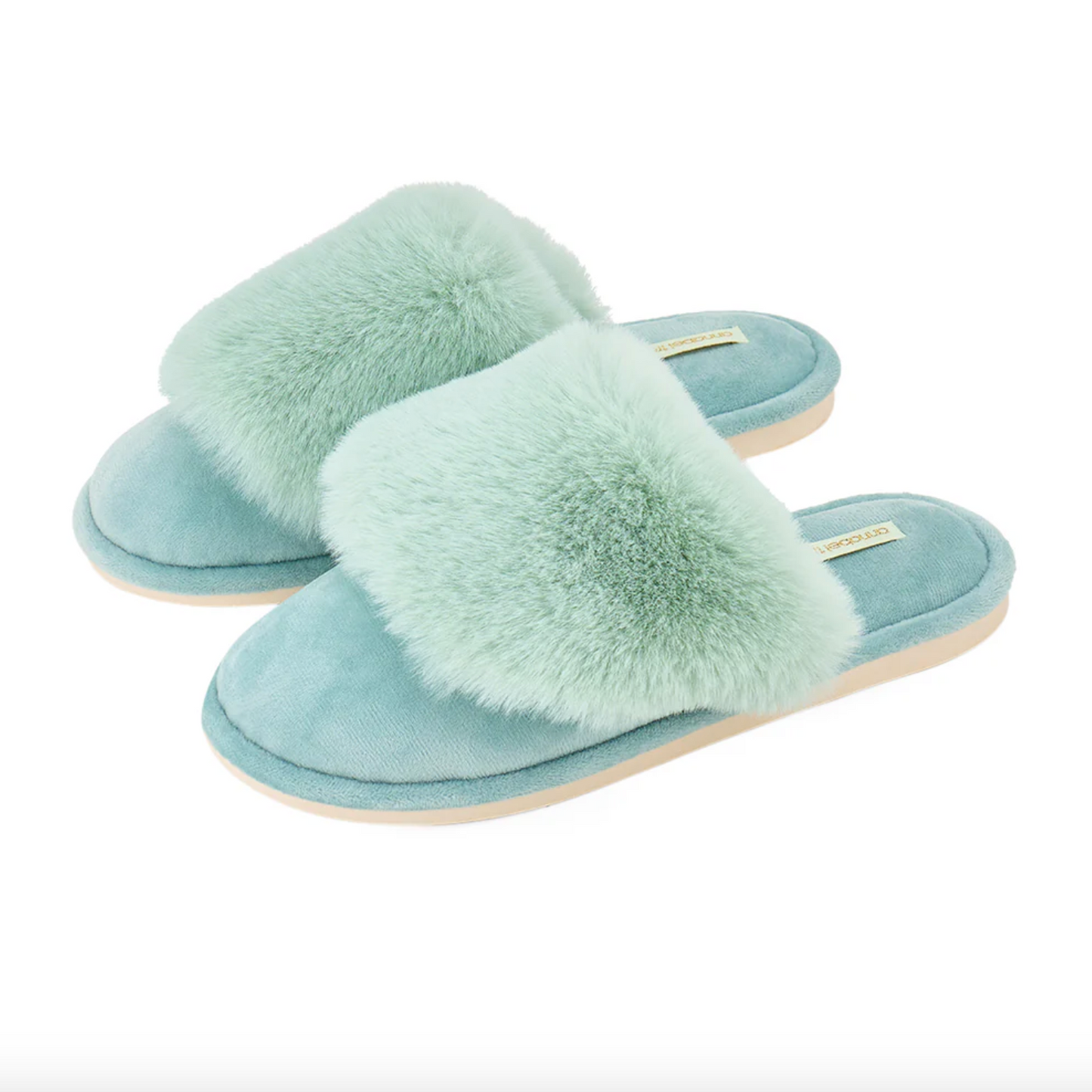 Cosy Luxe - Mist Green Slippers