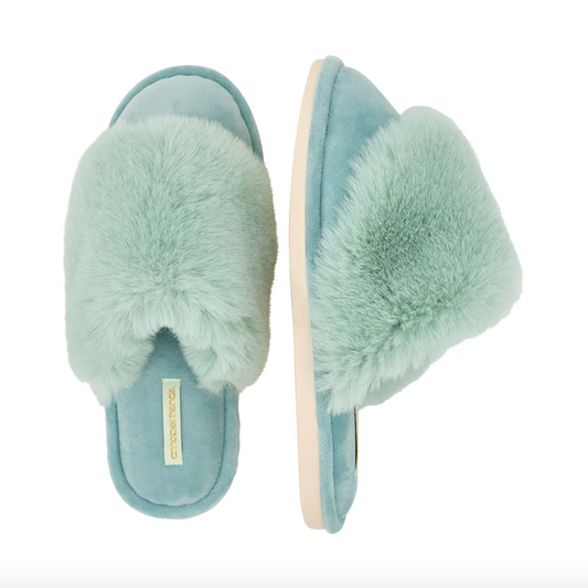 Cosy Luxe - Mist Green Slippers