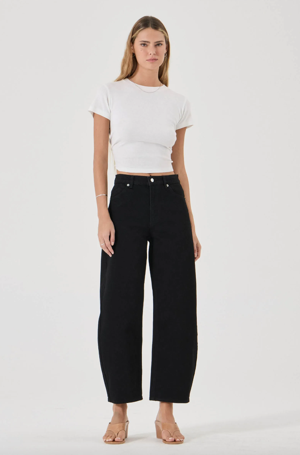 Gigi Barrel Jean - Forever Black