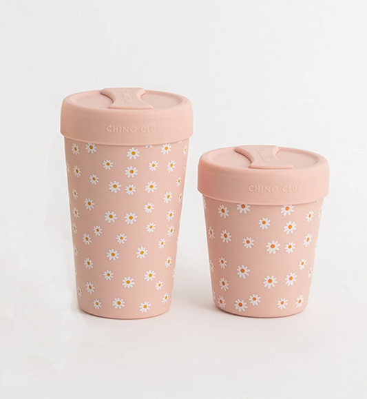 Stainless Steel Coffee Cup - 12oz - Daisy