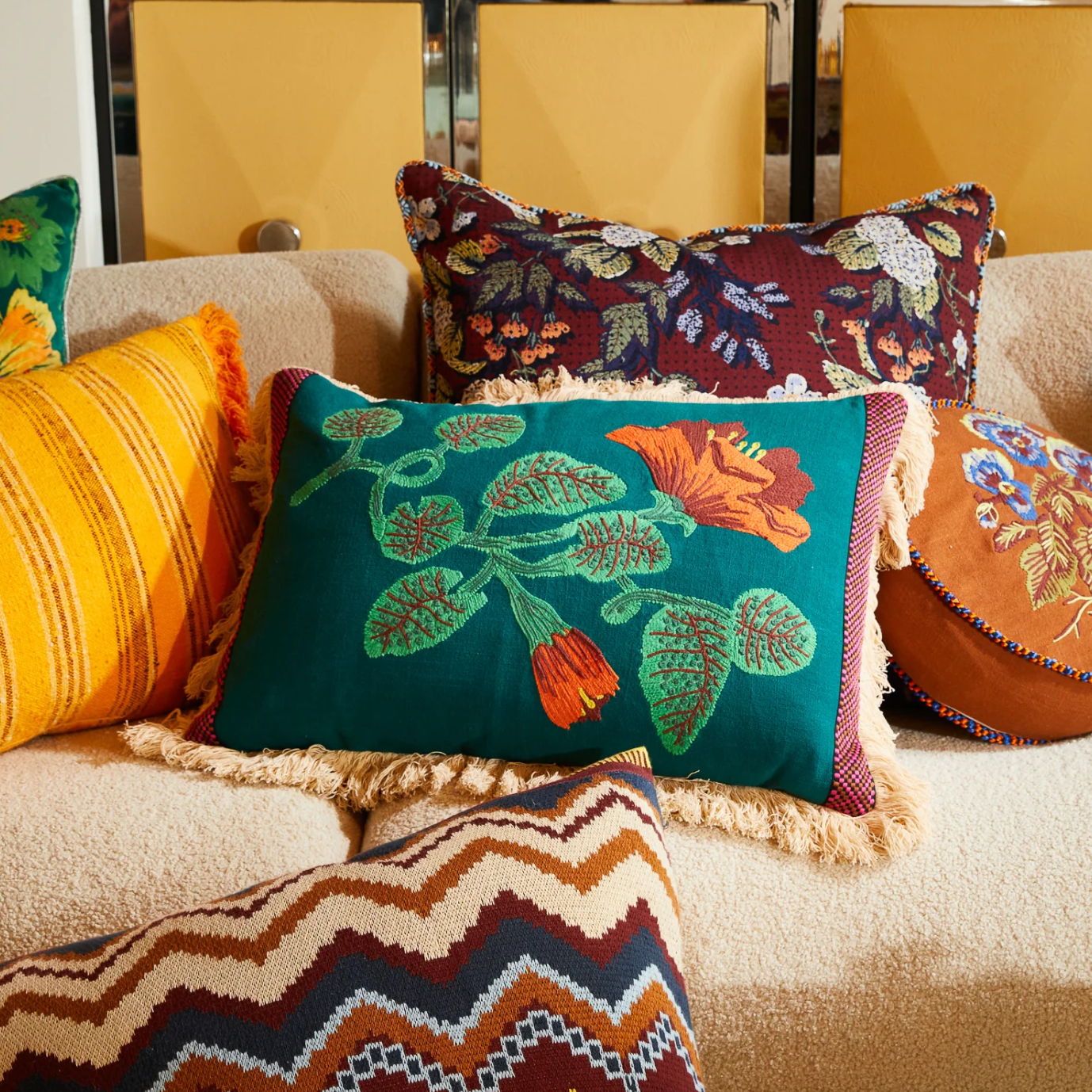 Maria Embroidered Cushion