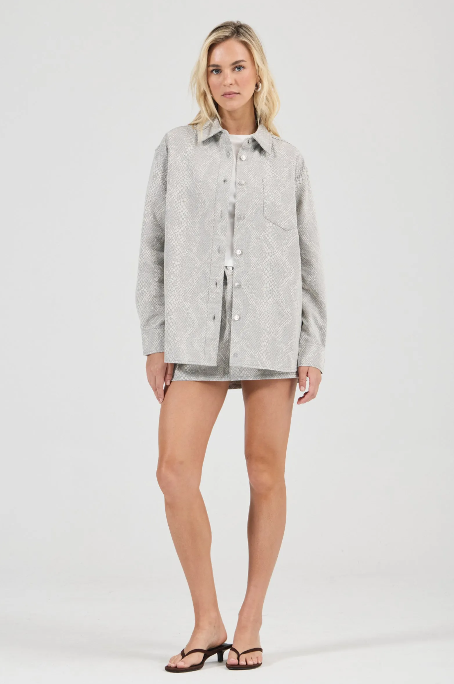 Drift Oversized Denim Shirt - Python