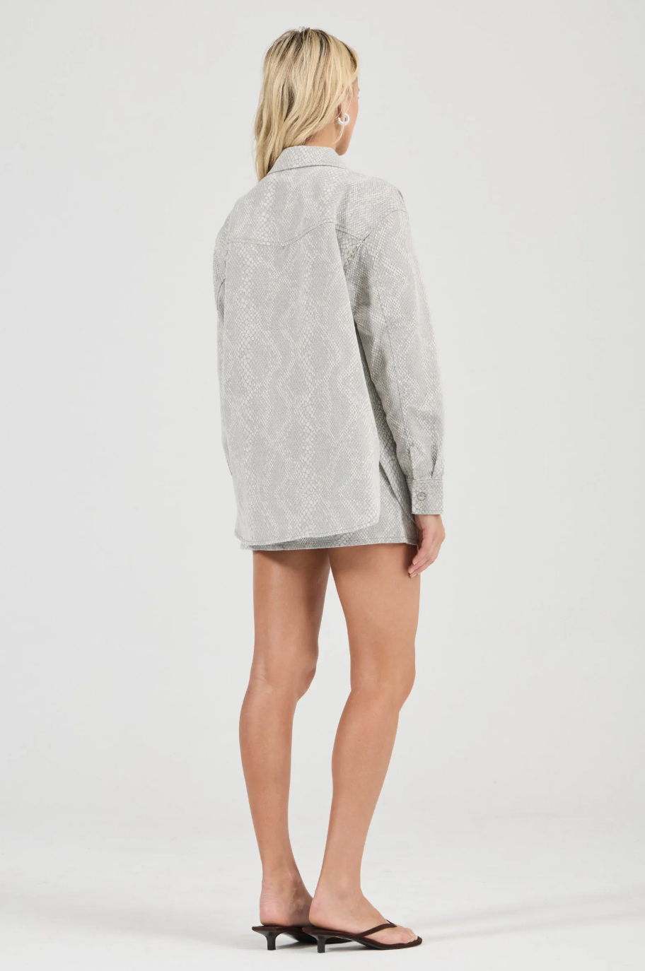Drift Oversized Denim Shirt - Python