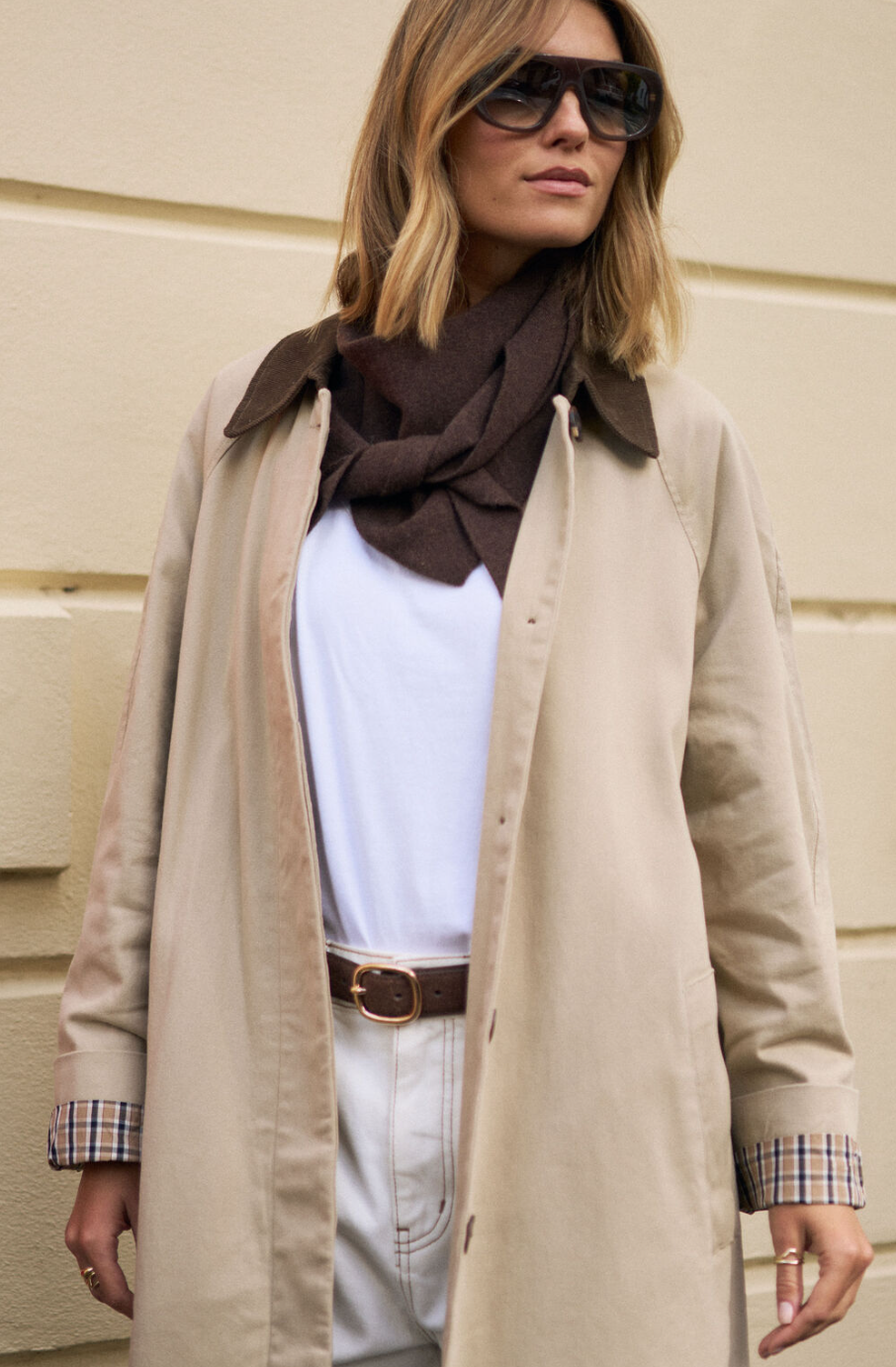 Ash Coat - Sand Choc Collar