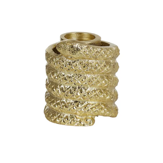 Serpent Metal Candleholder - Gold
