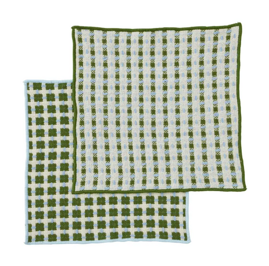 Kit Recycled Dish Cloth - Set of 2 - Olive