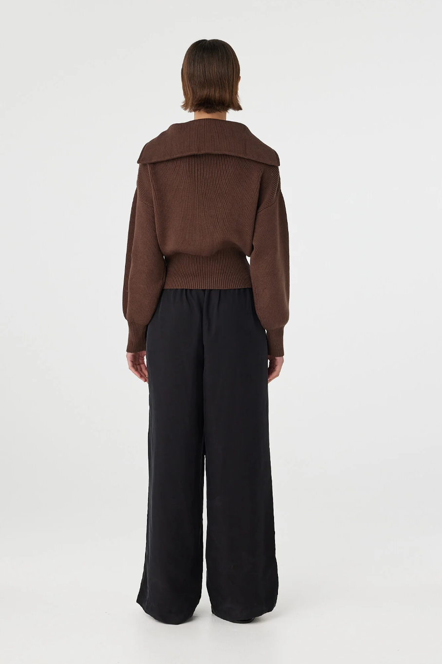 Marley Zip Sweater - Espresso