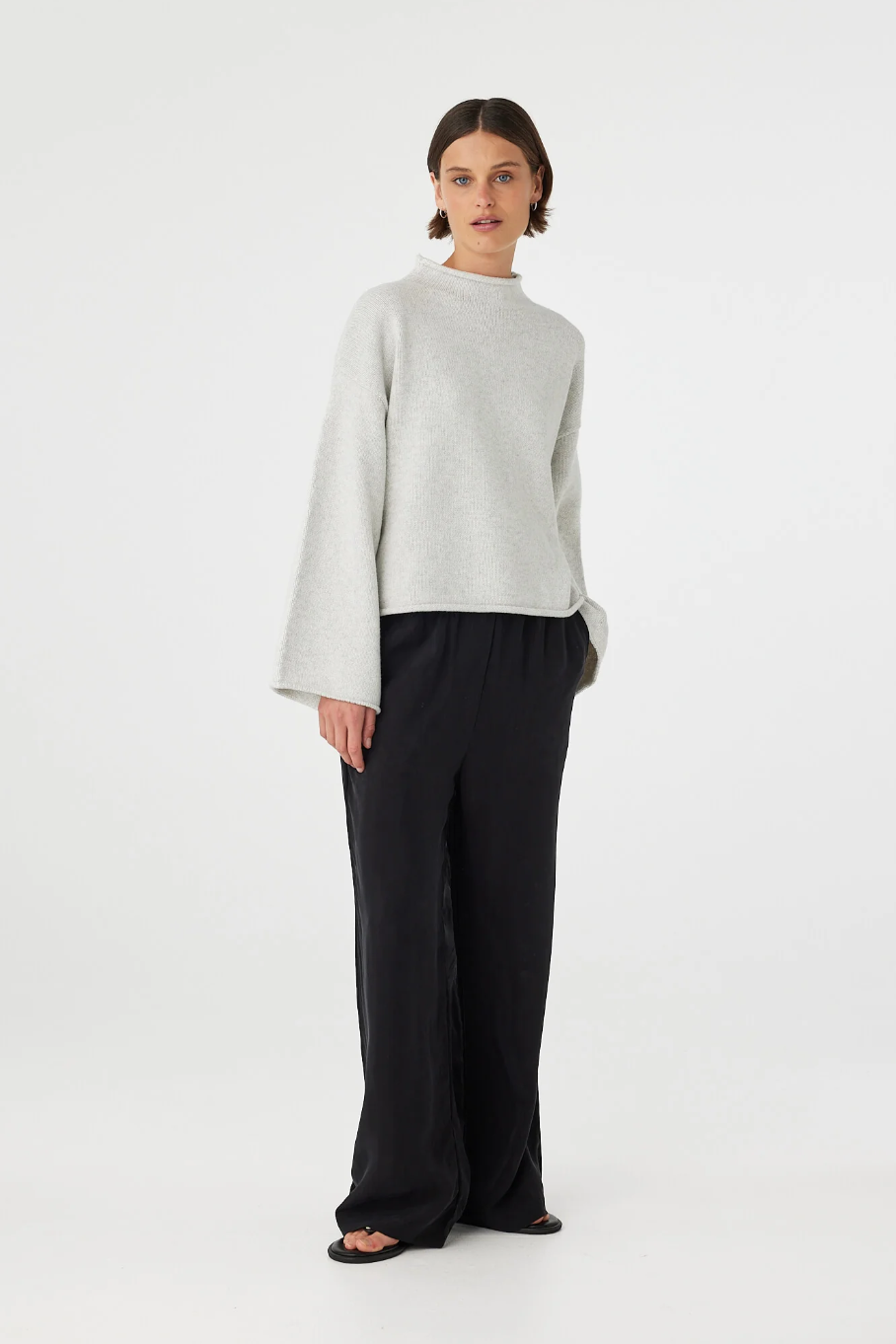 Maeve Sweater - Snow Marle