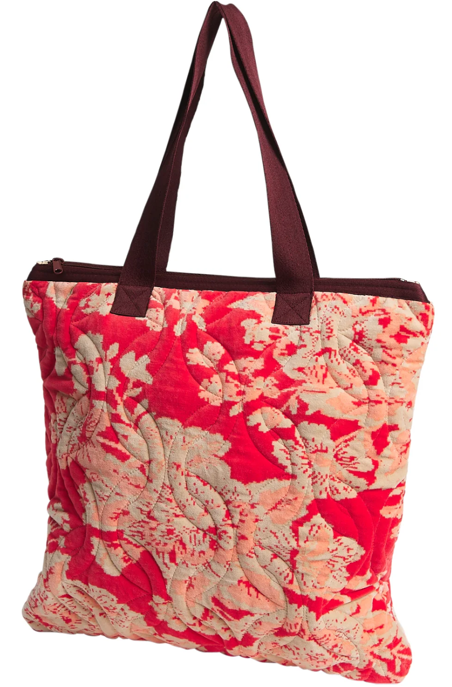 Hazel Velvet Tote Bag