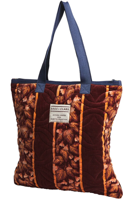 Agata Velvet Tote Bag