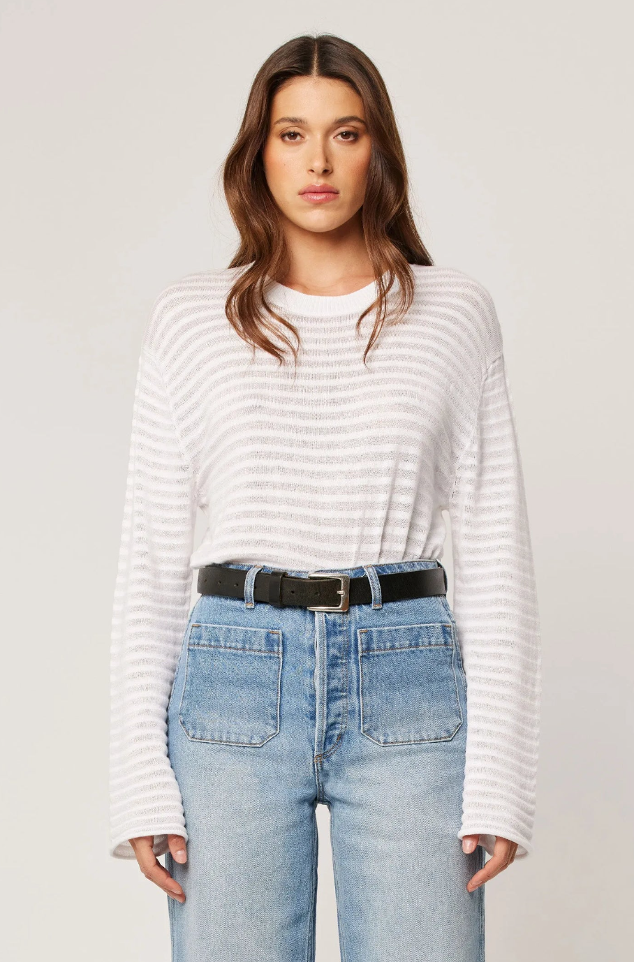 Edgar Long Sleeve Tee - White