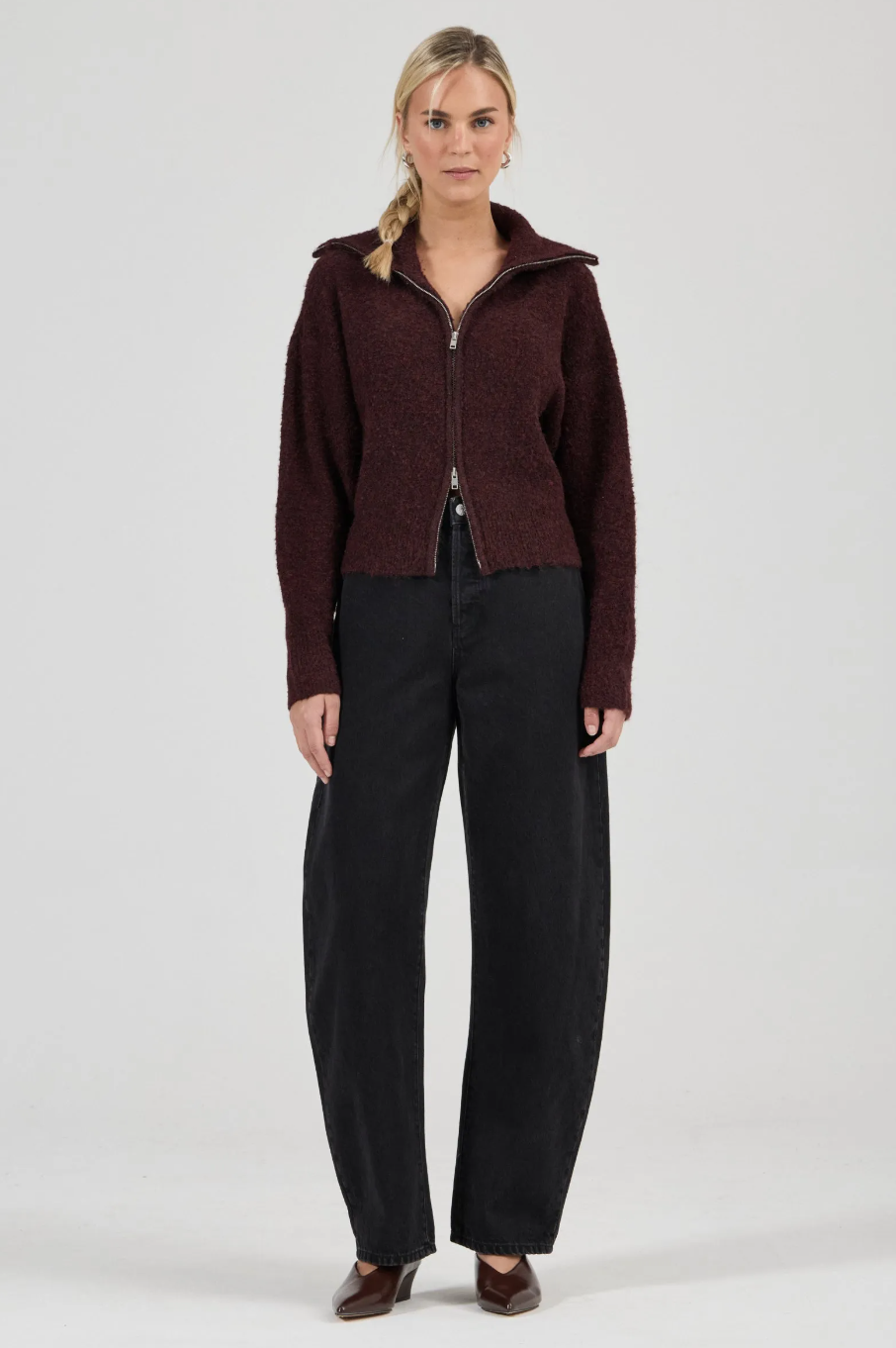 Loom Cardigan - Dark Cherry