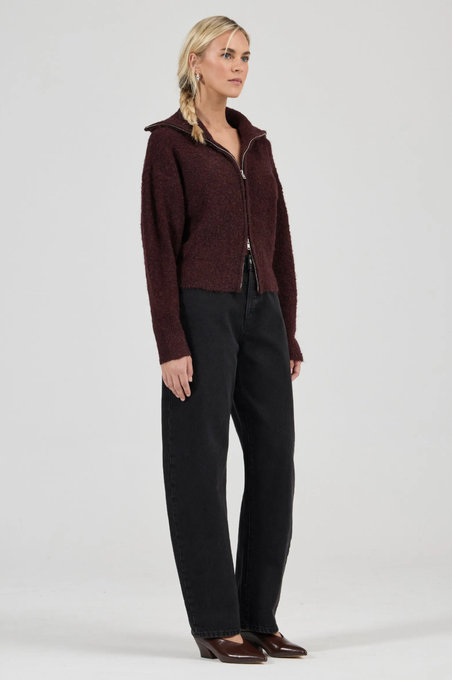 Loom Cardigan - Dark Cherry