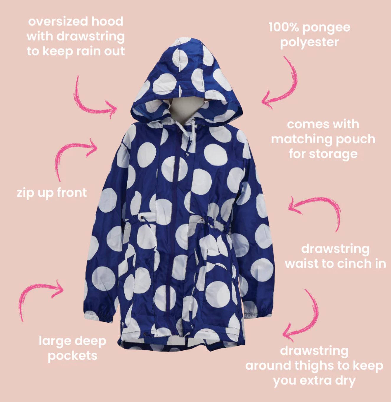Spray Jacket - Navy Spot