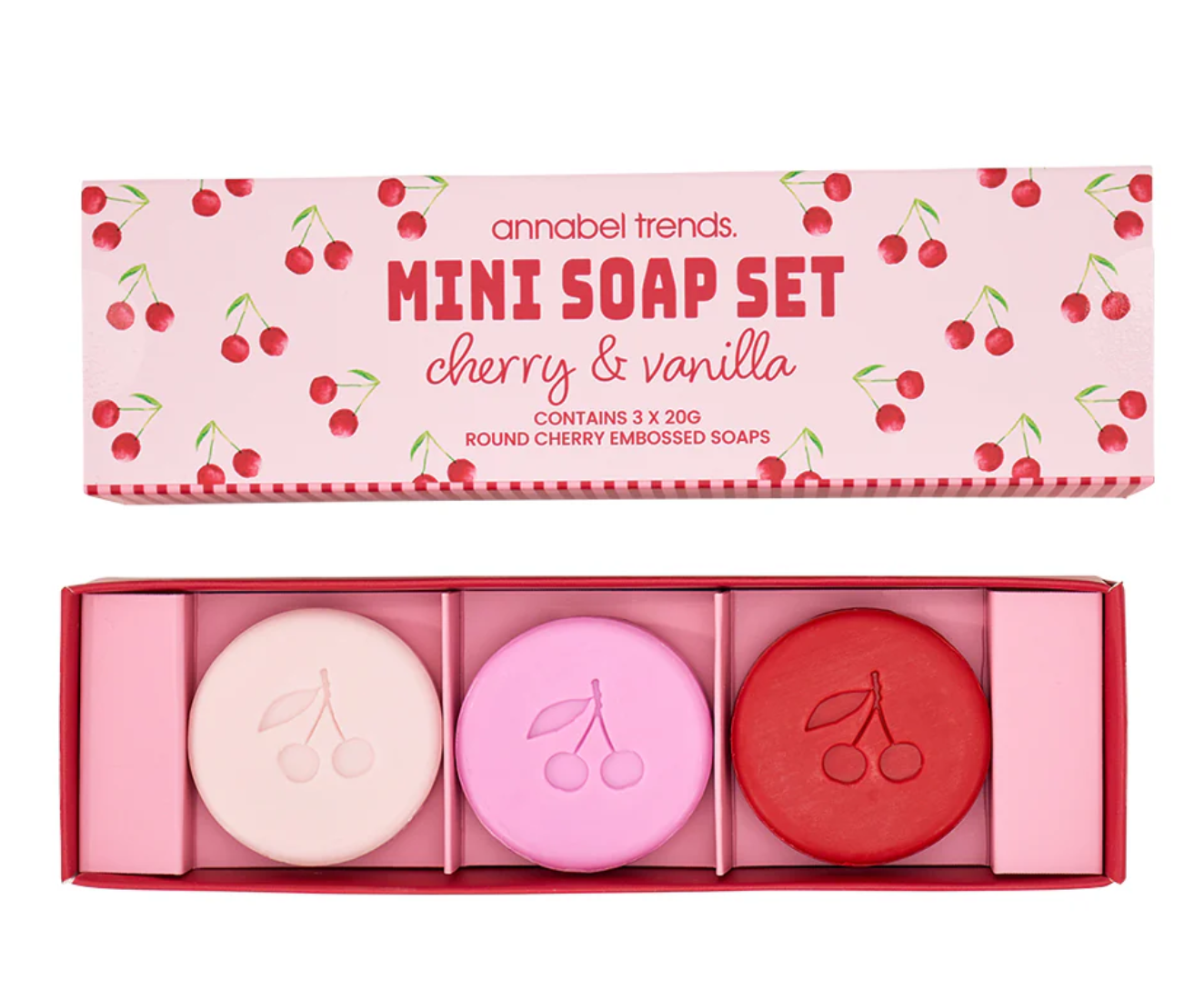 Mini Bath Soaps - Cherry - Set of 3