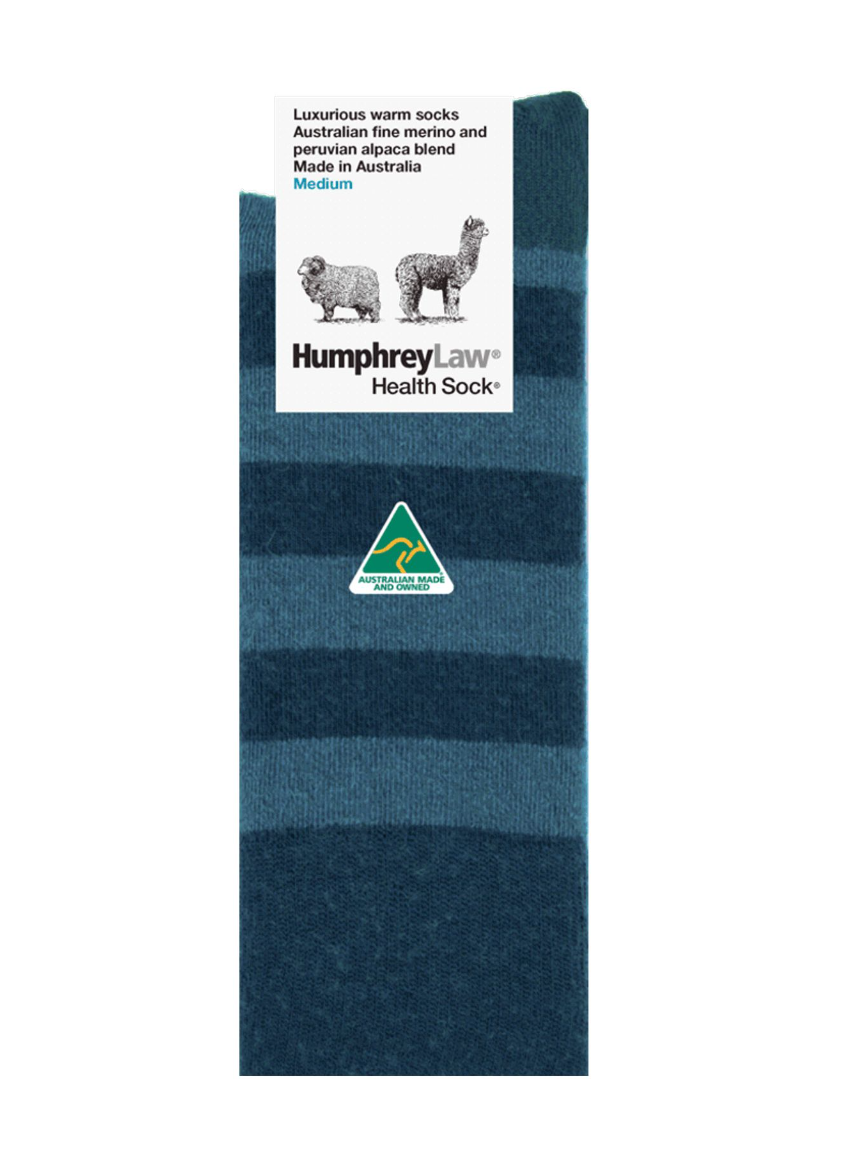 Striped Merino Alpaca Blend Health Sock® - Various Colours
