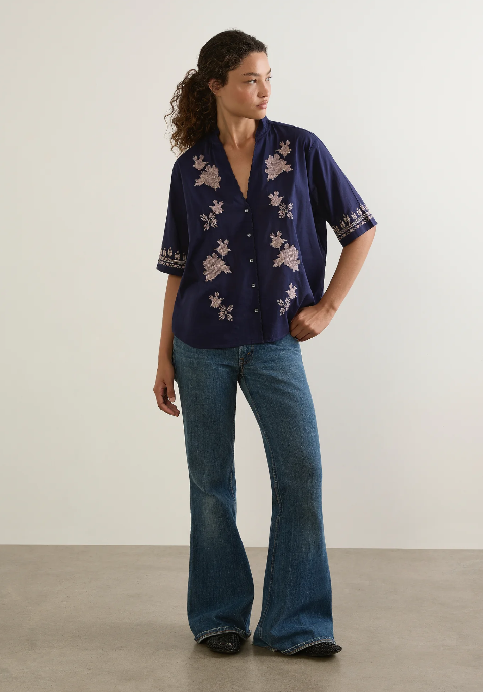 Reign Blouse - Blue