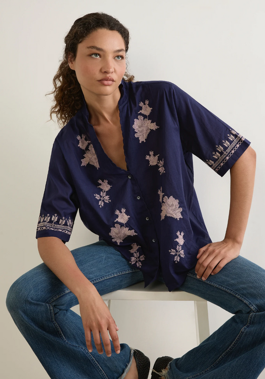 Reign Blouse - Blue