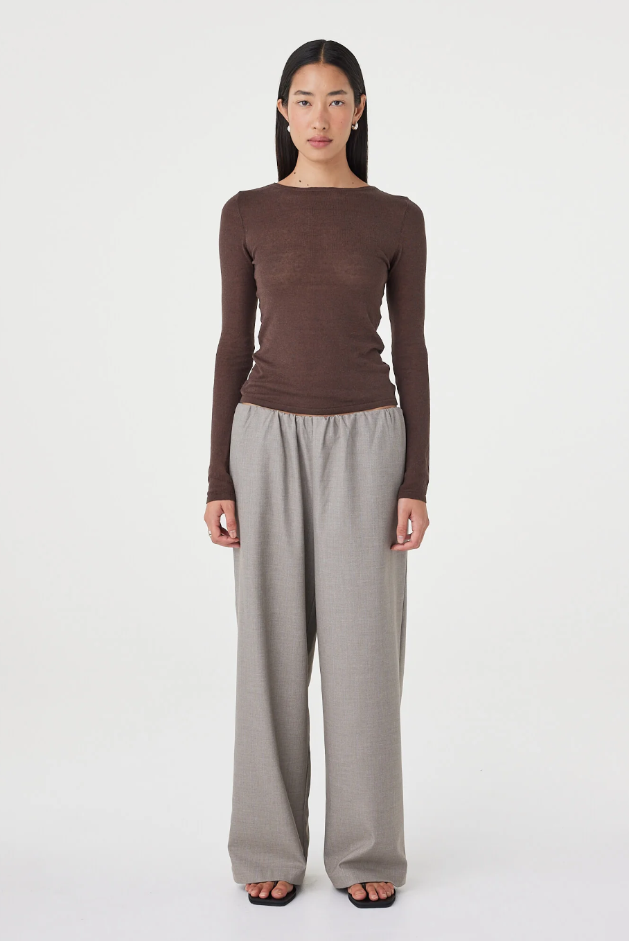 Aston Longsleeve Top - Espresso