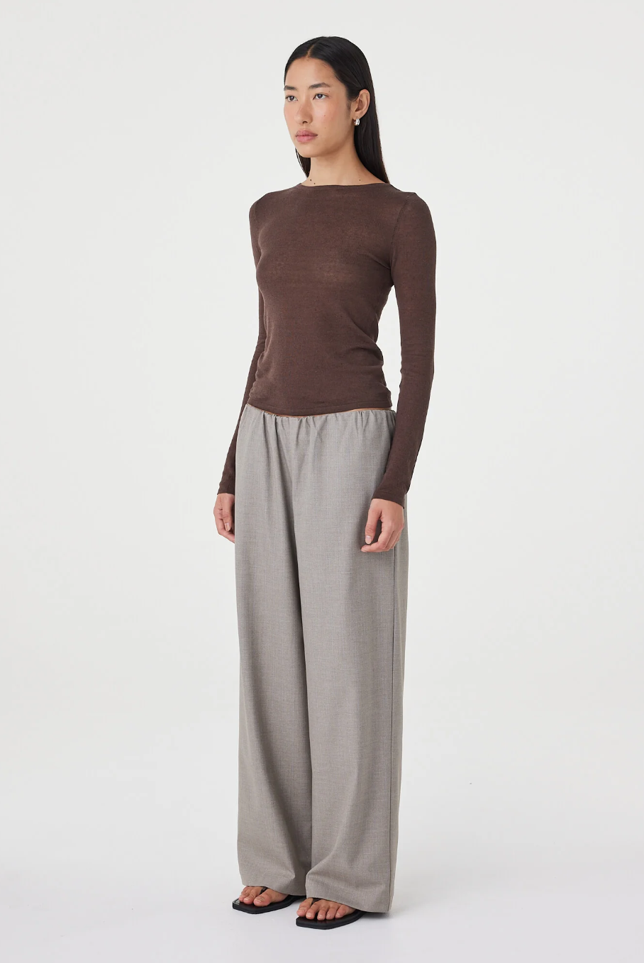 Aston Longsleeve Top - Espresso