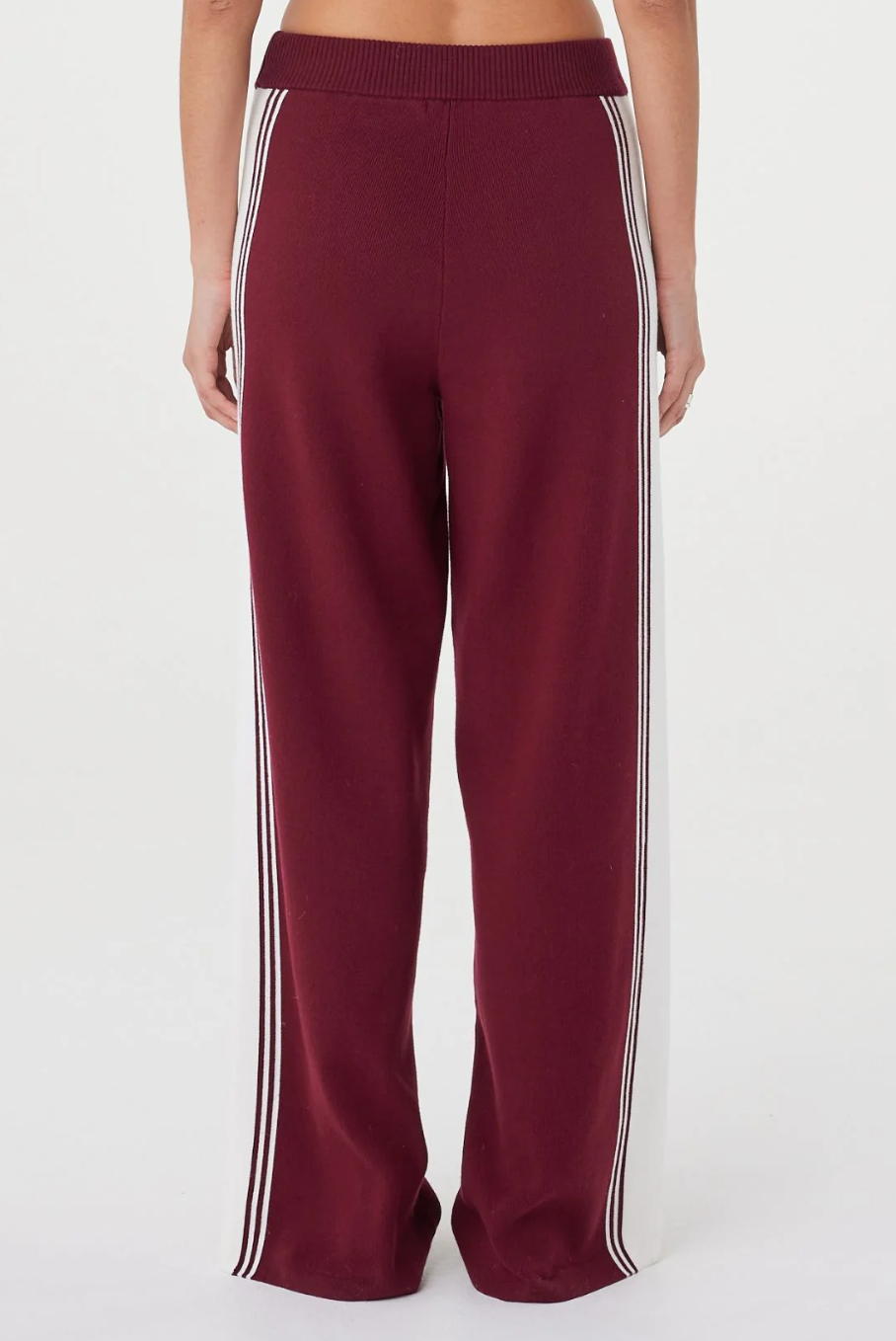 Emery Pant - Merlot & Cream