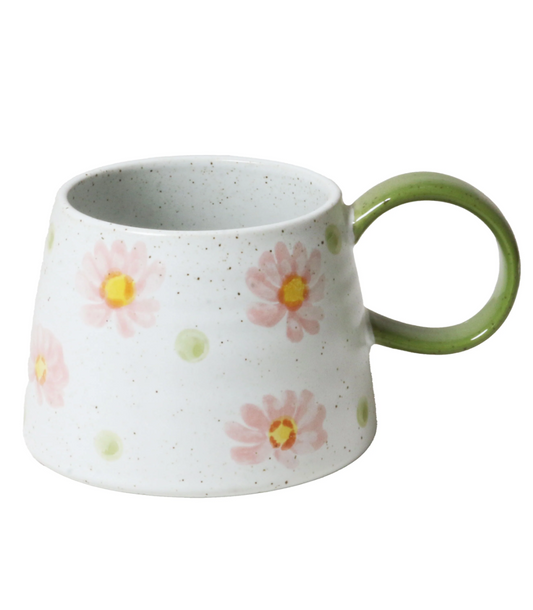 Quinn Large Handled Mug - Flower Garden