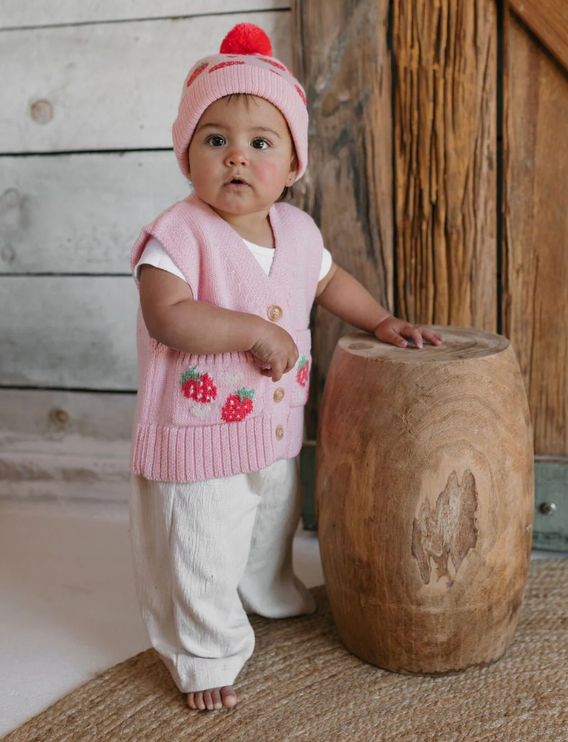 Strawberry Fields Merino Beanie