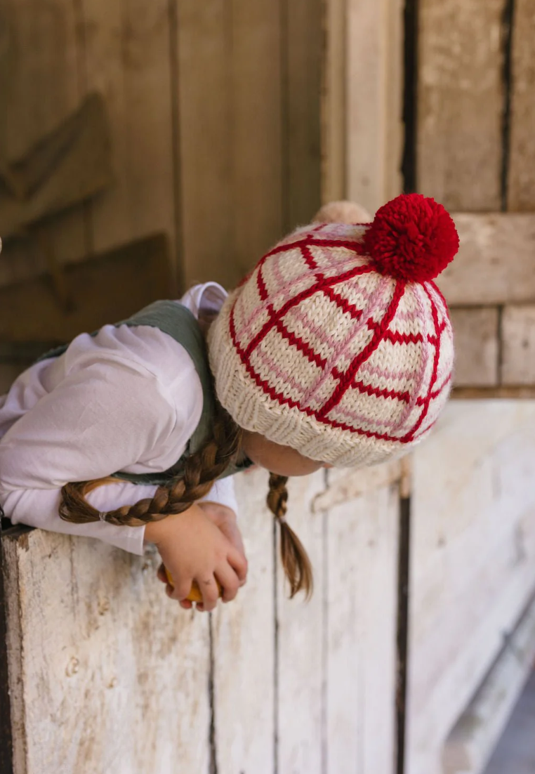 Crossroads Beanie - Pink & Red