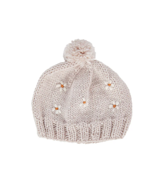 Daisy Beanie - Oatmeal