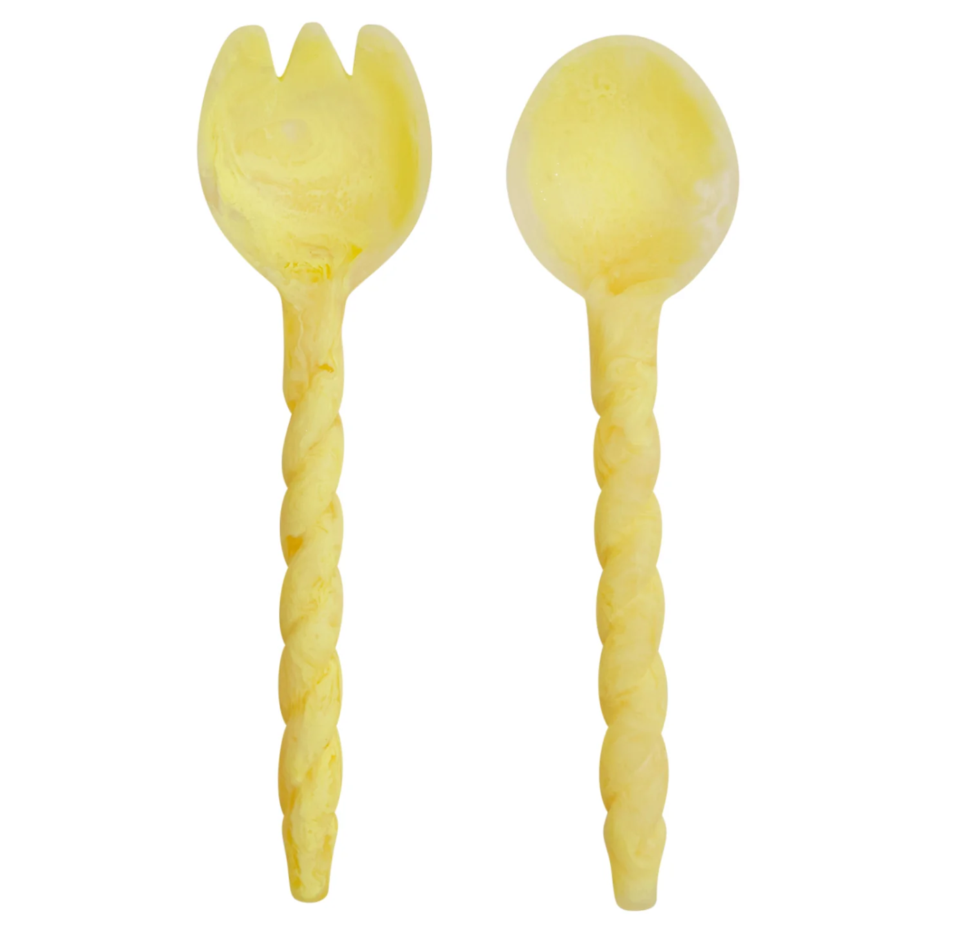 Rose Salad Servers - Aspen Gold