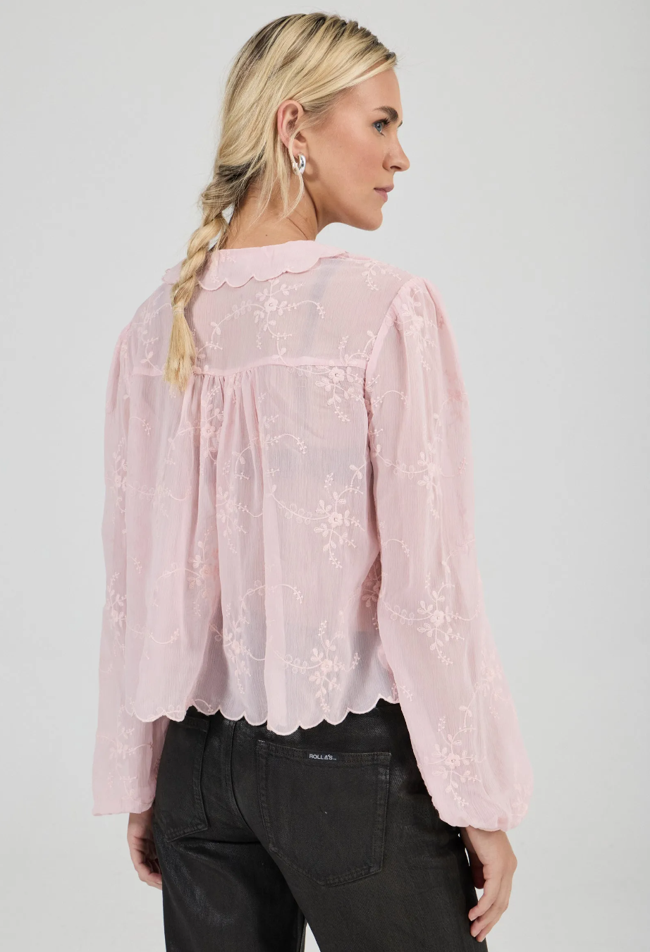 Petal Bloom Blouse - Blush