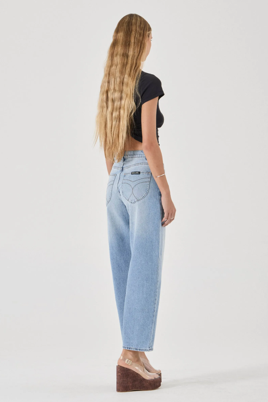 Gigi Barrel Jean - Brad Blue