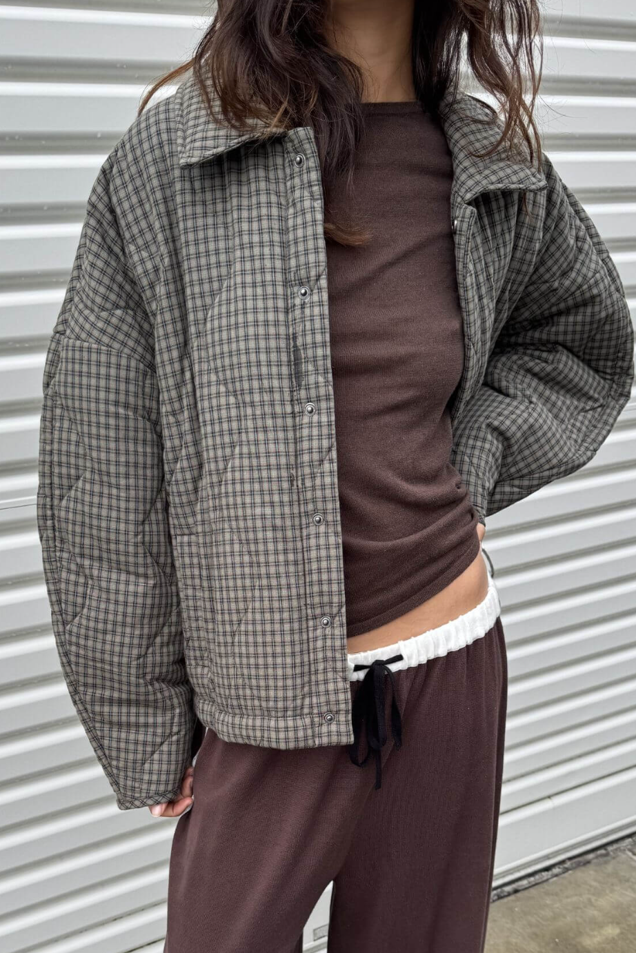 Matteo Jacket - Olive & Teal Check
